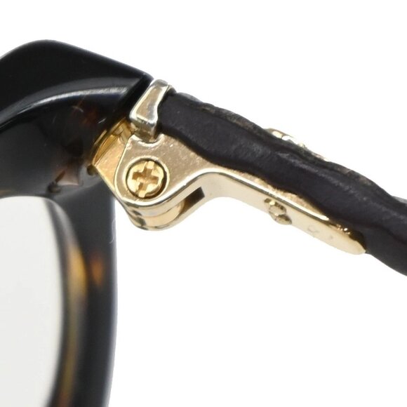 CHANEL CC Logo Matelasse Glasses Eye Wear 3287-Q-A Plastic Brown 09RF712 - Picture 8 of 12